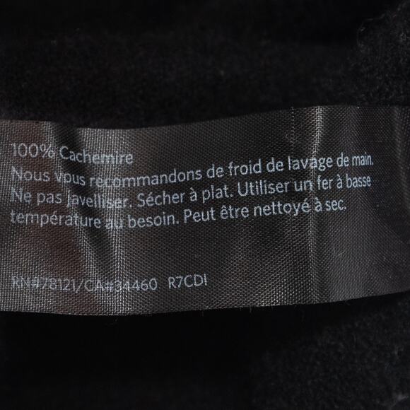 Eileen Fisher Black Cashmere 3/4 Sleeve Boat Neck Sweater Size Small - Picture 8 of 10